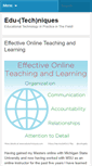 Mobile Screenshot of edutechniques.com