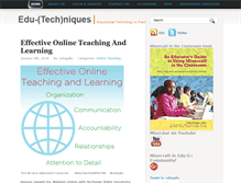Tablet Screenshot of edutechniques.com